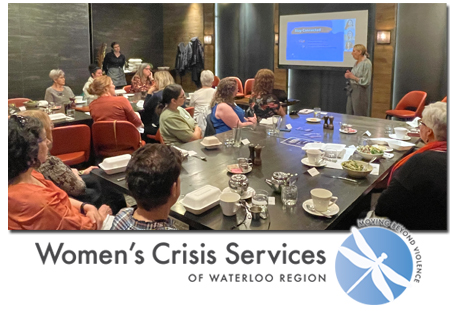Jen Hutton and Jane Adams from Women’s Crisis Services of Waterloo Region Jen Hutton and Jane Adams from Women’s Crisis Services of Waterloo Region