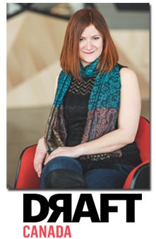 Jackie Gill, Editor-in-Chief of Draft Canada Jackie Gill, Editor-in-Chief of Draft Canada